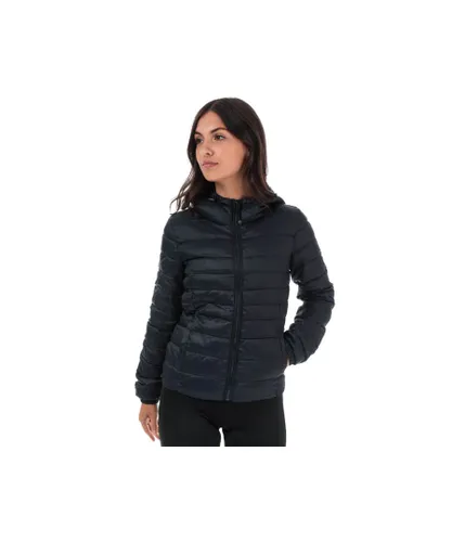 Only Womenss Tahoe Hooded Jacket in Navy - Blue Nylon