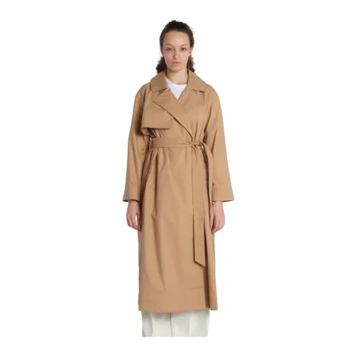 OOF Wear , Cotton Trench Coat ,Beige female, Sizes: