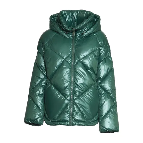 OOF Wear , Green Jackets Coats for Women Aw23 ,Green female, Sizes: