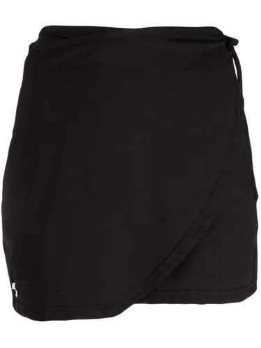 OpéraSPORT wrap-design high-waisted miniskirt - Black
