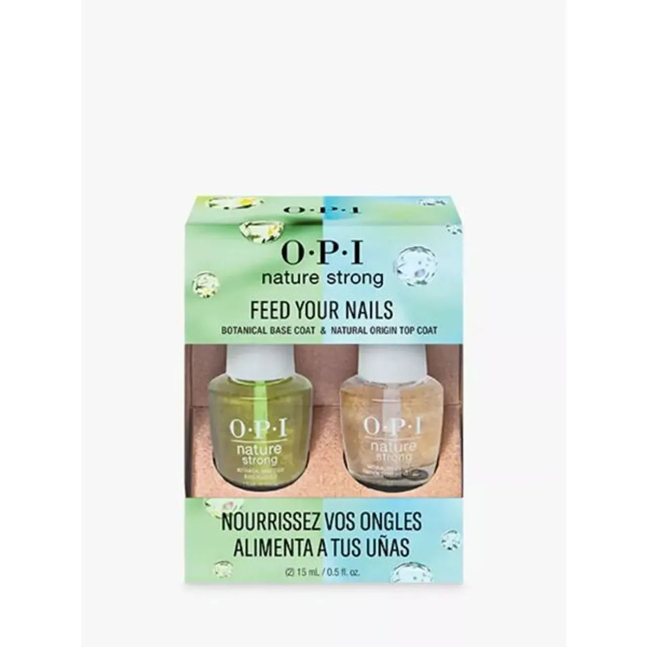 OPI Nature Strong Base & Top Duo Set - Clear Top And Base Coat - Unisex