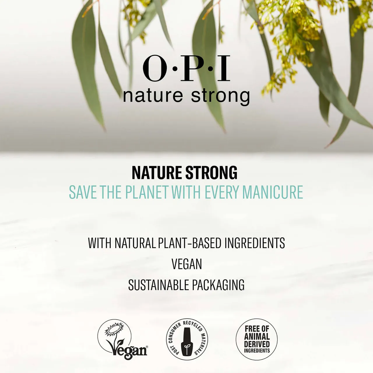 OPI Nature Strong Natural Vegan Nail Polish 15ml (Various Shades) - Cactus What You Preach