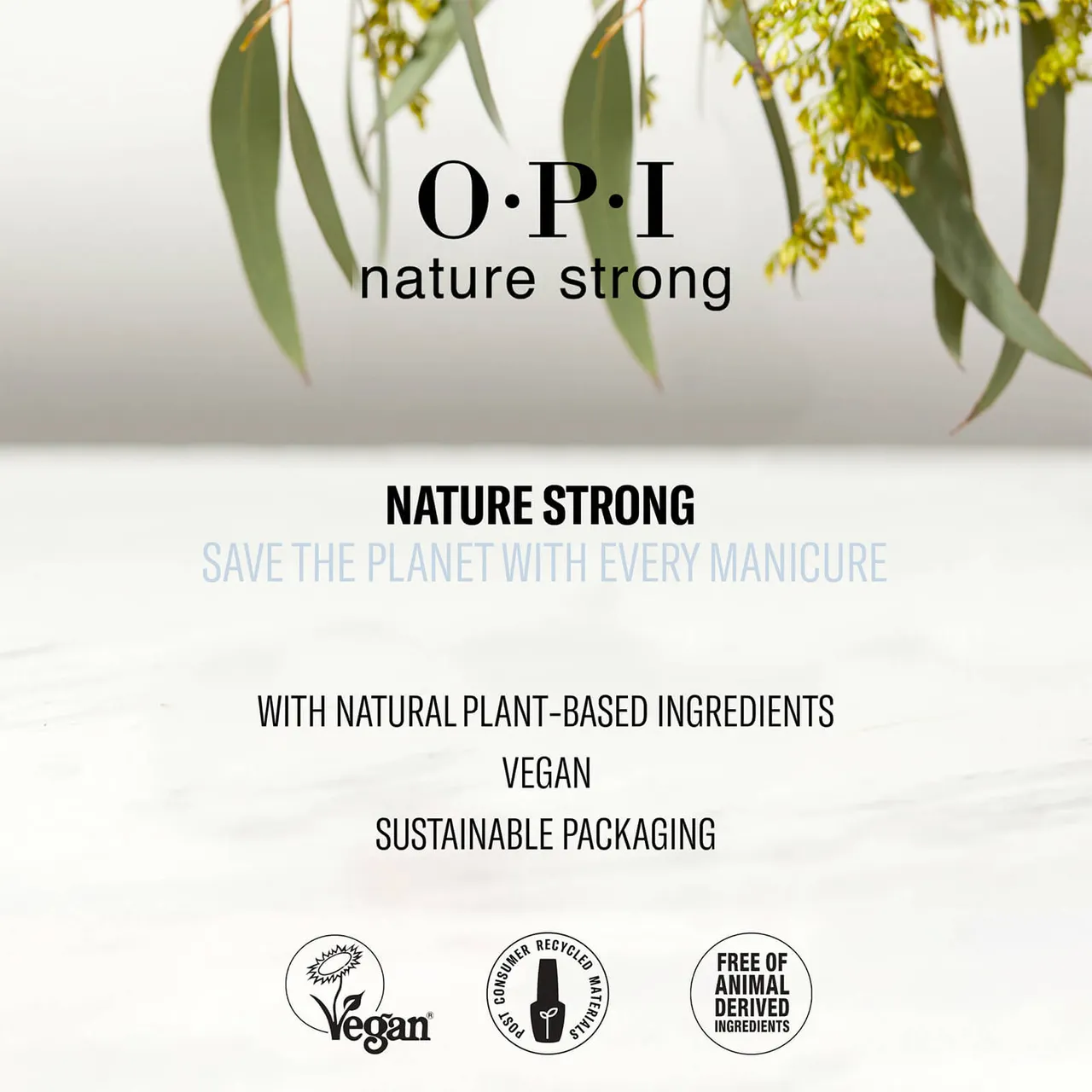 OPI Nature Strong Vegan Nail Polish - High Shine Top Coat 15ml