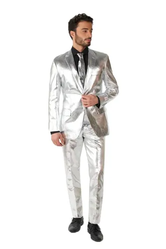 OppoSuits Shiny Suit Silver