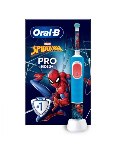Oral B Childrens Unisex Oral-B Vitality Pro Kids Spider-Man Electric Toothbrush with 2 Modes, 3+Y - NA - One Size