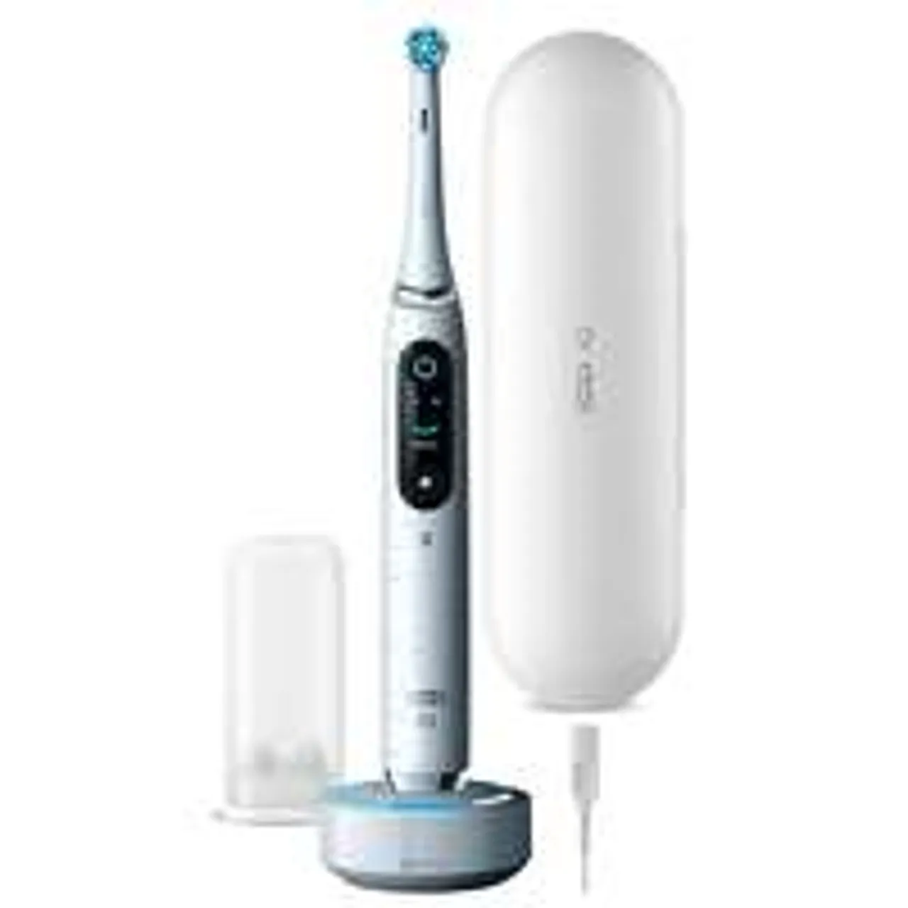 Oral-B iO 10 Stardust White Electric Toothbrush with Charging Travel Case