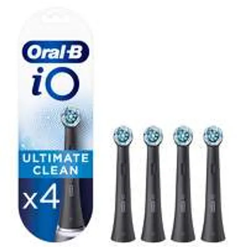 Oral-B Toothbrush Heads iO Ultimate Clean Black Toothbrush Heads 4 Pack