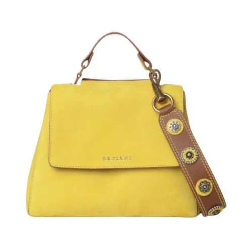Orciani , Handbag ,Yellow female, Sizes: ONE SIZE