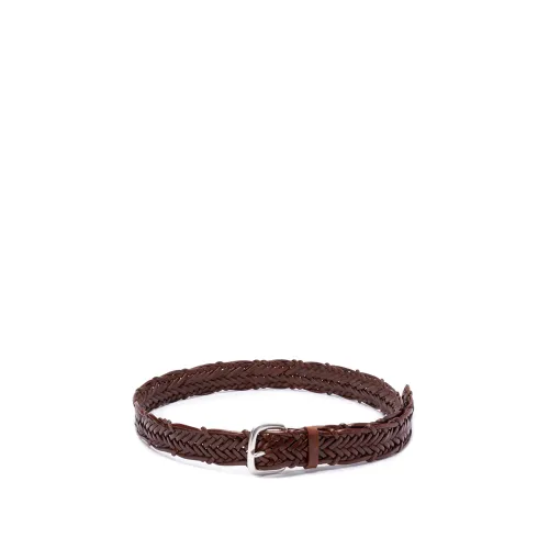 Orciani , `Masculine` Braided Sports Belt ,Brown male, Sizes: