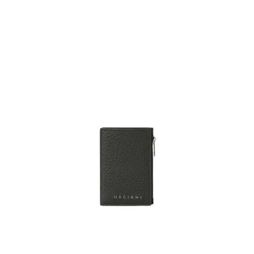 Orciani , Soft Leather Rfid Protected Wallet ,Black female, Sizes: ONE SIZE