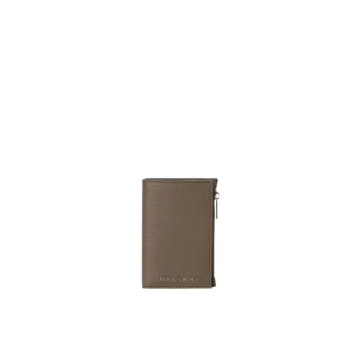Orciani , Soft Leather Rfid Protected Wallet ,Brown female, Sizes: ONE SIZE