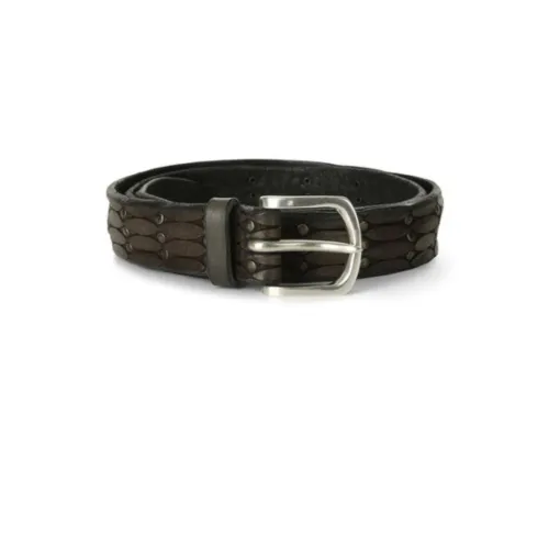 Orciani , Studded Sport Belt ,Brown male, Sizes: