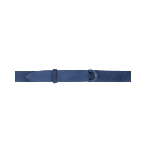 Orciani , Suede No Buckle Belt ,Blue male, Sizes: ONE