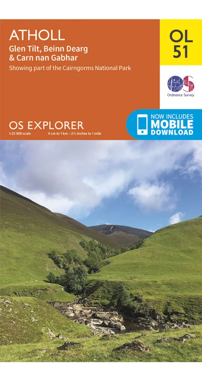 Ordnance Survey Atholl   OS Explorer OL51 Map