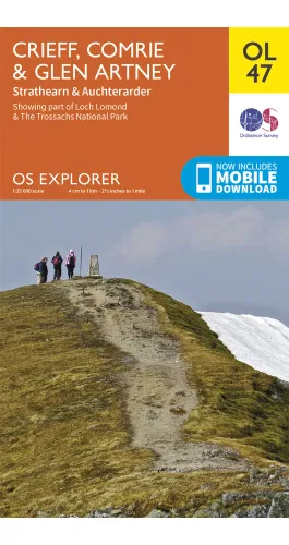 Ordnance Survey Crieff, Comrie & Glen Artney   OS Explorer OL47 Map