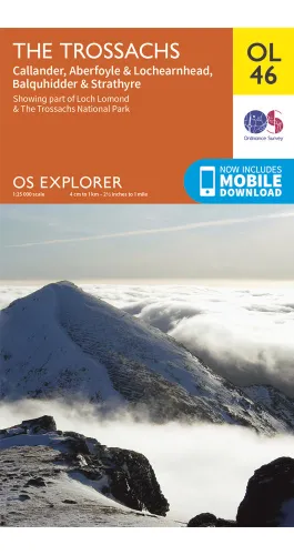 Ordnance Survey The Trossachs   OS Explorer OL46 Map