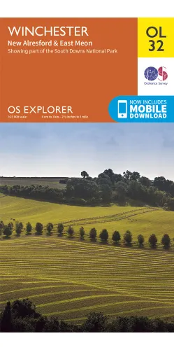 Ordnance Survey Winchester, New Alresford & East Meon   OS Explorer OL32 Map