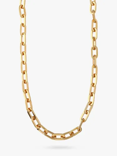 Orelia Chunky Large Link Chain Necklace, Gold - Gold - Female