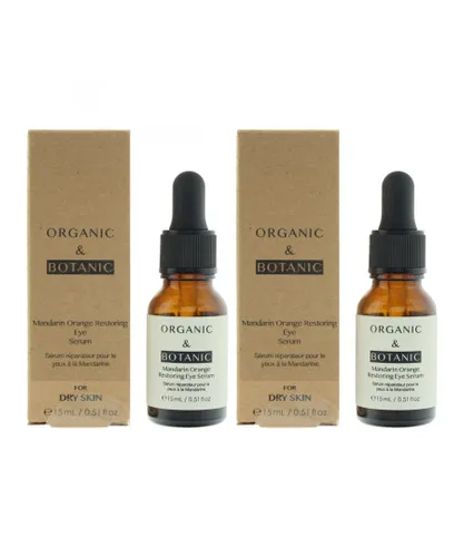Organic & Botanic Womens Mandarin Orange Restoring Eye Serum 15ml x2 - One Size