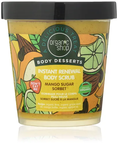 Organic Shop Body Desserts Mango Sugar Sorbet Instant