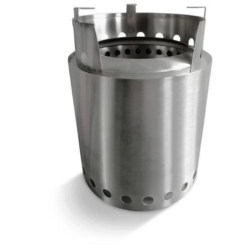 Origin Outdoors - Holzofen Funnel - Solid fuel stoves size Ø 13 x Höhe 18,1 cm, stainless steel