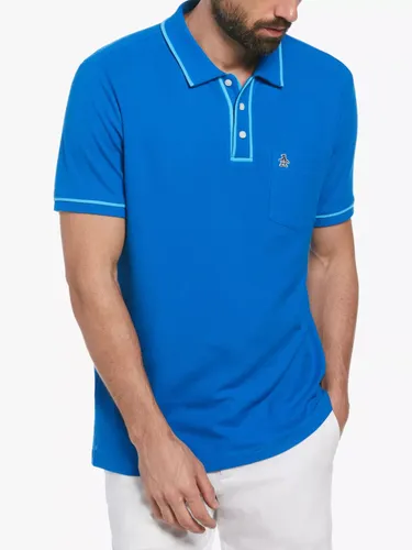 Original Penguin Earl Short Sleeve Polo Shirt, Blue - Blue - Male
