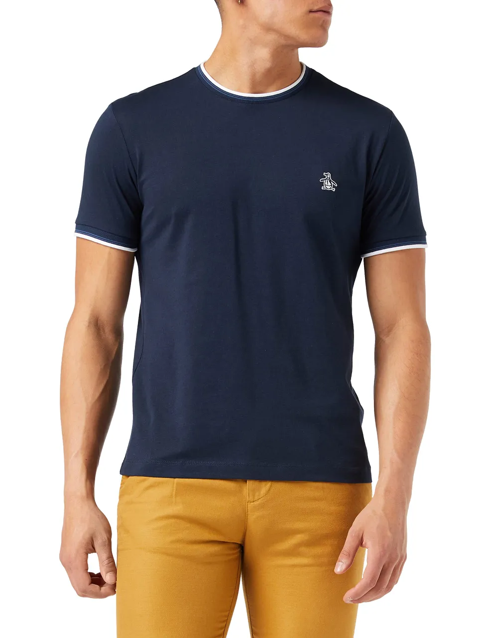 ORIGINAL PENGUIN Men's Sticker Pete Ringer Tee T Shirt