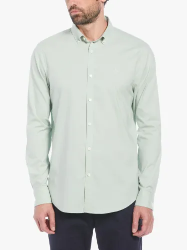 Original Penguin Oxford Long Sleeve Shirt - Silt Green - Male