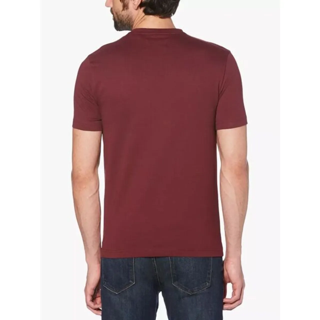 Original Penguin Pin Point Embroidery T-Shirt - Tawny Port - Male
