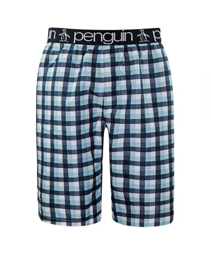 Original Penguin Woven Mens Blue Shorts - Navy