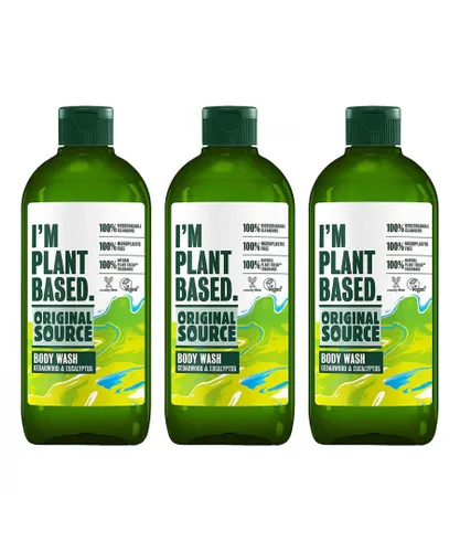 Original Source Unisex Body Wash I'm Plant Based Cedarwood and Eucalyptus 335ml, 3pk - NA - One Size