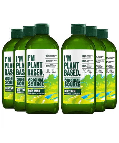 Original Source Unisex Body Wash I'm Plant Based Cedarwood and Eucalyptus 335ml, 6pk - NA - One Size