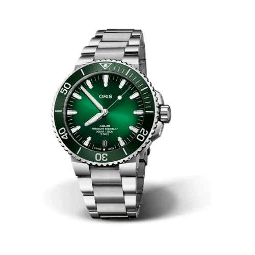 Oris , Aquis Date Calibre 400 Automatic Watch ,Green unisex, Sizes: ONE SIZE