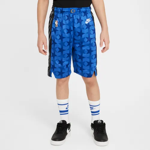 Orlando Magic 2023/24 Hardwood Classics Older Kids' (Boys') Nike Dri-FIT NBA Swingman Shorts - Blue - Polyester