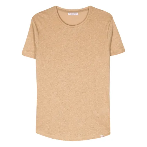 Orlebar Brown , OB-Classic T-shirt ,Beige male, Sizes: