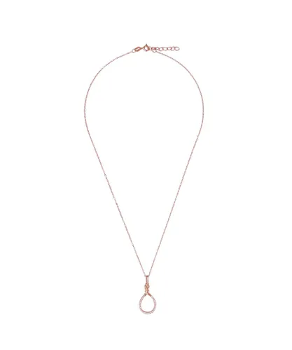 Orphelia 'Aava' WoMens 925 Sterling Silver Chain with Pendant - Rose ZH-7421 - One Size