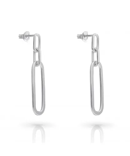 Orphelia 'Essence' WoMens 925 Sterling Silver Drop Earrings - ZO-7560 - One Size