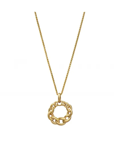 Orphelia 'Estelle' WoMens 925 Sterling Silver Chain with Pendant - Gold ZH-7516/G - One Size