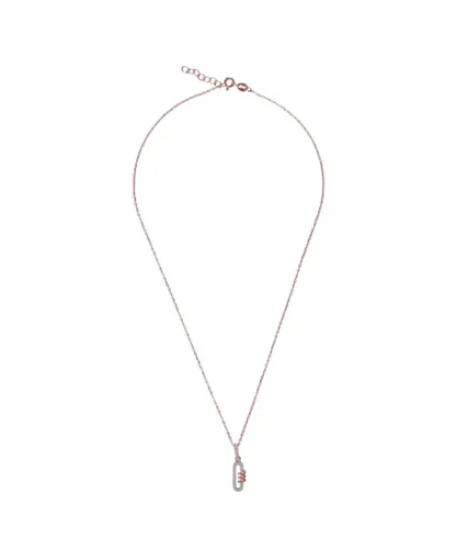 Orphelia 'Gigi' WoMens 925 Sterling Silver Chain with Pendant - Rose ZH-7438 - One Size
