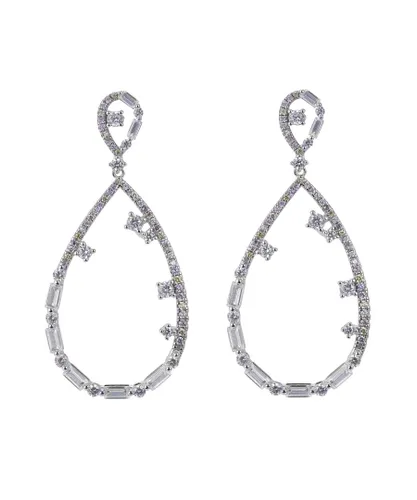Orphelia 'Islia' WoMens Stainless Steel Drop Earrings - Silver ZO-7423 Stainless Steel (archived) - One Size