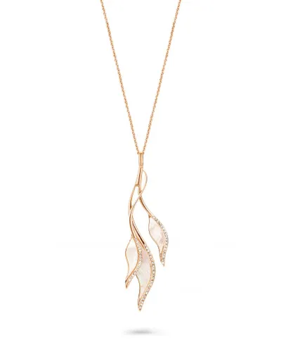 Orphelia 'Mariza' WoMens 925 Sterling Silver Chain with Pendant - Silver/Rose ZK-7171/RG - Silver & Rose Gold - One Size