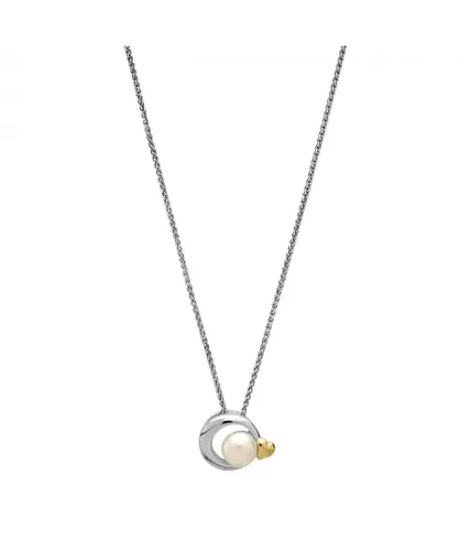 Orphelia 'Mathilde' WoMens 925 Sterling Silver Chain with Pendant - Silver/Gold ZH-7510/G - Silver & Gold - One Size
