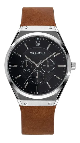 Orphelia Men's Multi Dial Quartz Watch with Leather Strap