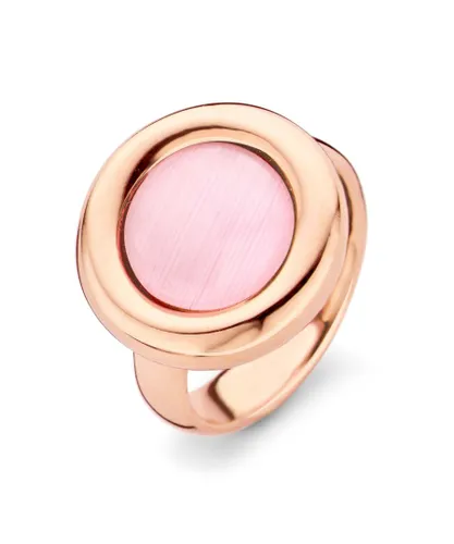 Orphelia Womens Ladies 925 Sterling Silver Ring - Rose Gold, Size: Q - Size Q
