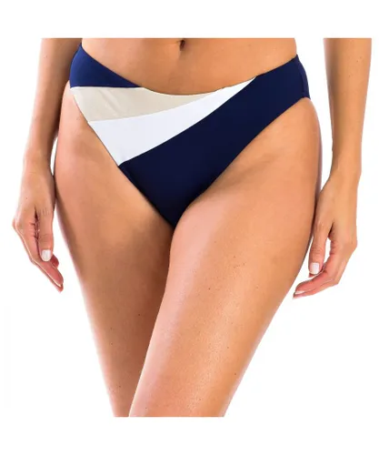 ORY Womenss high waist bikini bottom W231455 - Blue Polyamide