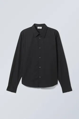 Oscar Regular Cotton Shirt - Black