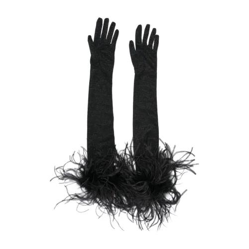 Oseree , Lumiere Plumage Gloves ,Black male, Sizes: