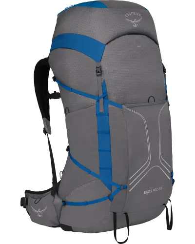 Osprey Exos Pro 55 Backpack - Dale Grey/Agam Blue S/M