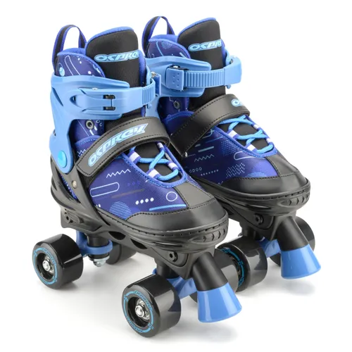 Osprey Surge Kids Semi Soft Quad Roller Skates For Kids, Blue