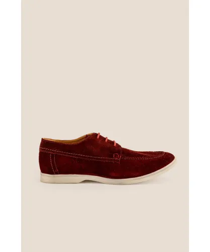 Oswin Hyde Mens Eric Suede Laceup - Red